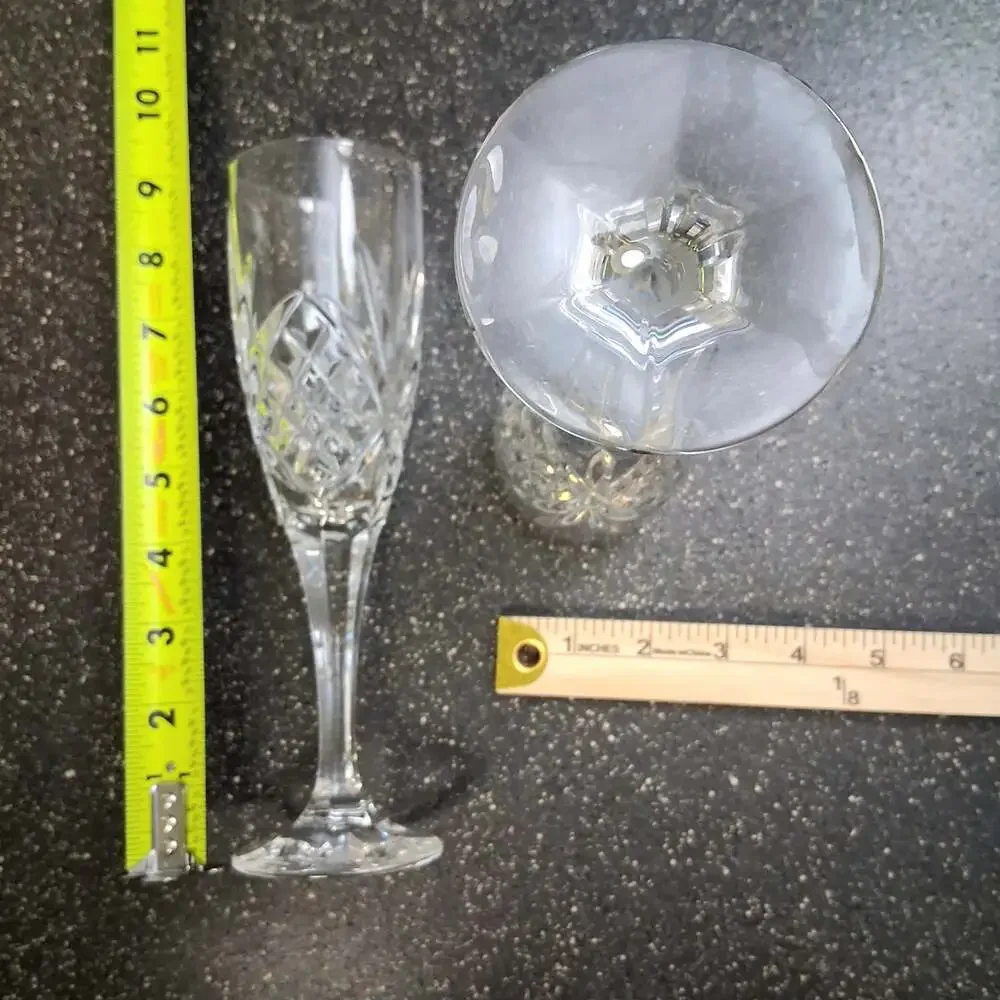 Godinger Dublin Crystal Champagne Flutes Set of 2